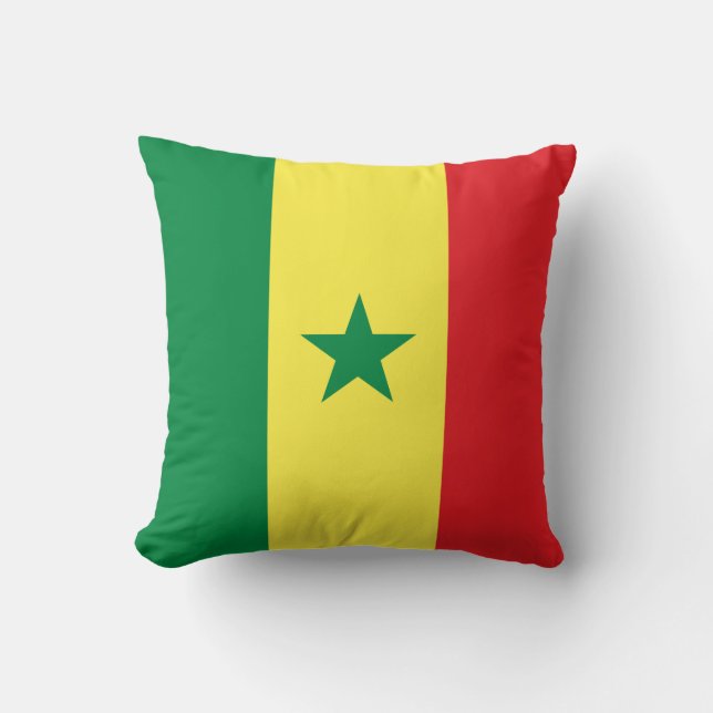 Senegal (Senegalese) Flag Cushion (Front)