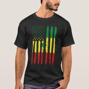 Senegal Senegalese Flag Football Soccer Fan T-Shirt