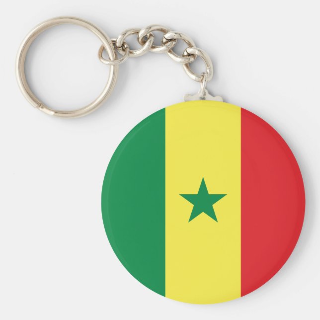 Senegal (Senegalese) Flag Key Ring (Front)