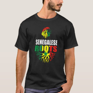 Senegal Senegalese Roots Senegal Flag T-Shirt