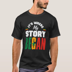 Senegal Senegalese Senegal Flag Its Where My Story T-Shirt