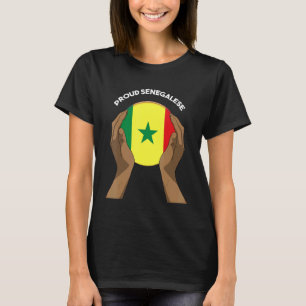 Senegal Senegalese West Africa Proud Heart Love Fl T-Shirt