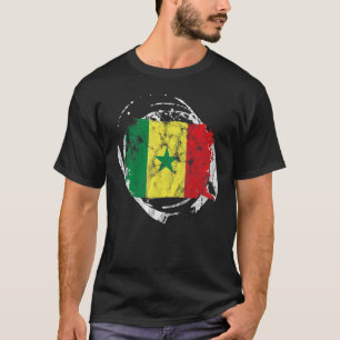 Senegal Senegalese West Africa Proud Heart Love Fl T-Shirt