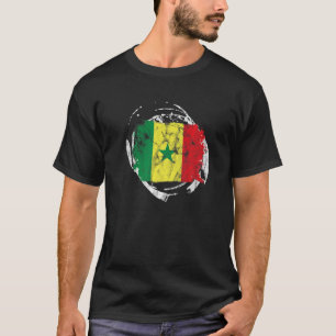 Senegal Senegalese West Africa Proud Heart Love Fl T-Shirt