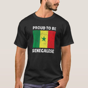 Senegal Senegalese West Africa Proud Heart Love Fl T-Shirt