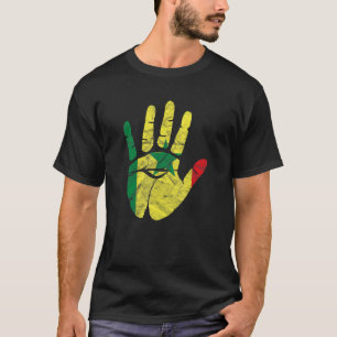 Senegal Senegalese West Africa Proud Heart Love Fl T-Shirt