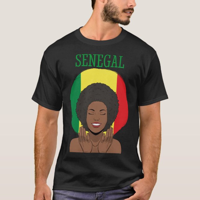 Senegal Senegalese West Africa Proud Princess Quee T-Shirt (Front)