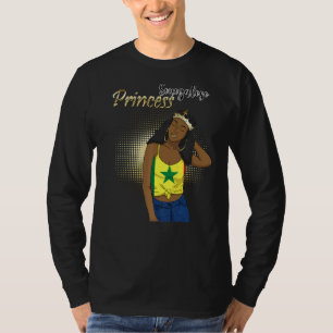Senegal Senegalese West Africa Proud Princess Quee T-Shirt