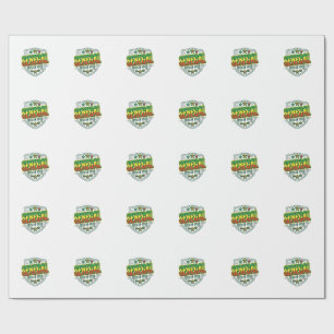 Senegal Soccer 2026 Soccer Bold Country Typography Wrapping Paper