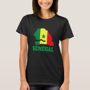 Senegal soccer & football fan 2022 Flag of Senegal T-Shirt