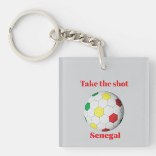 Senegal Soccer Key Ring