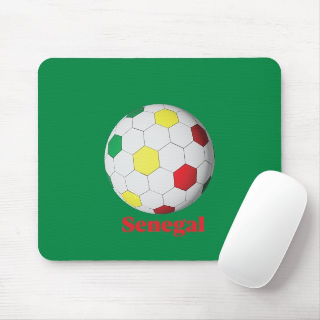 Senegal Soccer Mouse Mat (With Mouse)