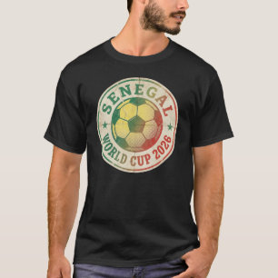 Senegal World Cup 2026 Vintage Retro Soccer Badg T-Shirt