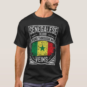 Senegalese Blood Runs Through My Veins T-Shirt