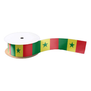 Senegalese flag ribbon satin ribbon