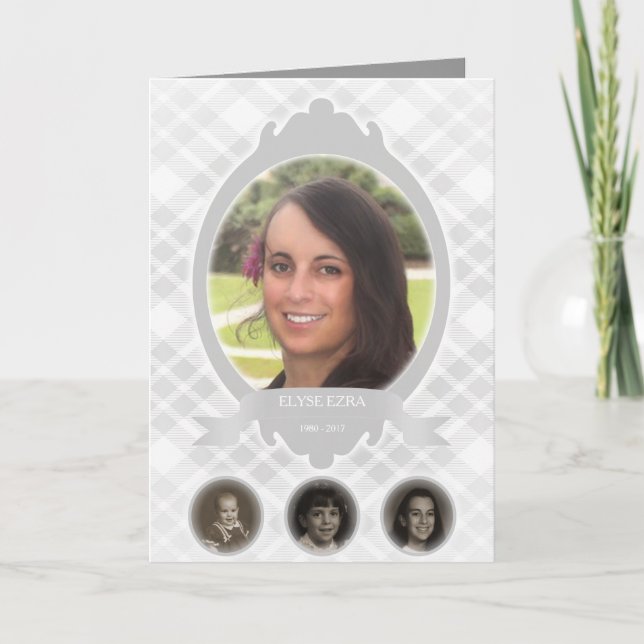 senescence photo memorial announcements (Front)