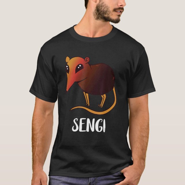 Sengi Elephant Shrew Mouse Jumping Animal Shrew T-Shirt (Front)