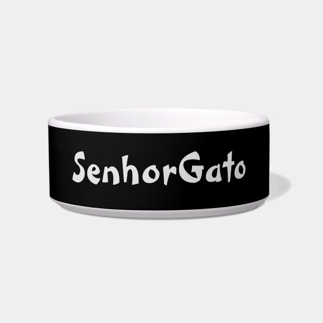 SENHOR GATO CAT BOWL  (Front)