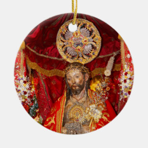 "Senhor Santo Cristo dos Milagres" Ceramic Tree Decoration