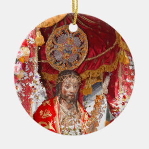 Senhor Santo Cristo dos Milagres Ceramic Tree Decoration