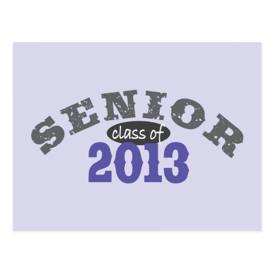 Senior 2013 Purple Postcard