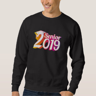 Senior 2019 High School College Graduation Graphic Sweatshirt