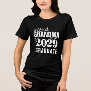 Senior 2020   Proud Grandma of Quarantine Graduate Tri-Blend Shirt