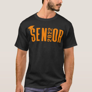 Senior 2022 Orange  Graduation Cap Design Pullover