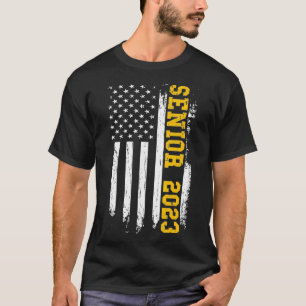 Senior 2023 American Flag USA Graduation Class of T-Shirt