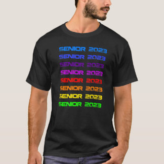 Senior 2023 Rainbow Waterfall For High School Seni T-Shirt