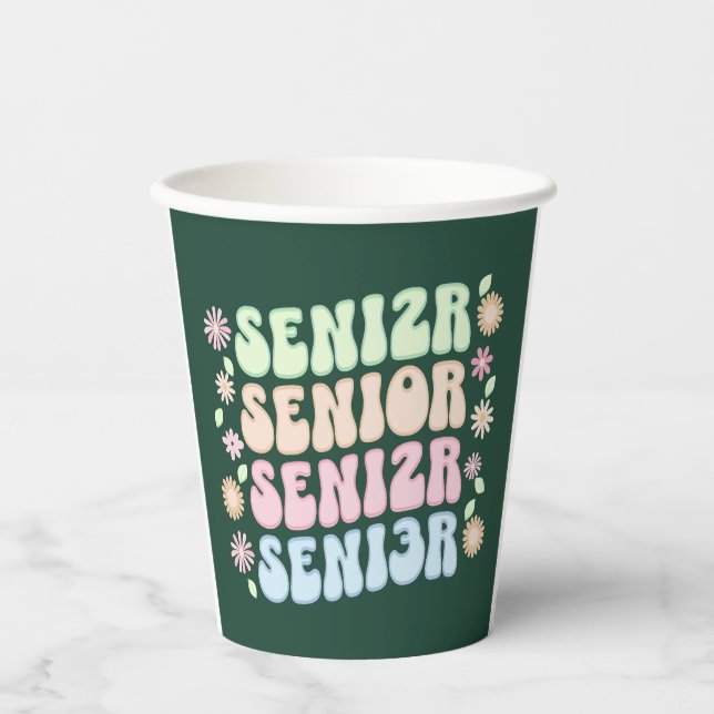 SENIOR 2023  T-Shirt Paper Cups (Front)