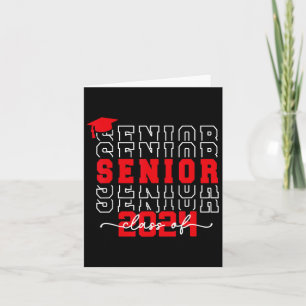 Senior 2024 Class Of 2024 Back To School Graduatio Card