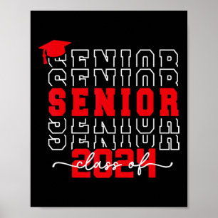 Senior 2024 Class Of 2024 Back To School Graduatio Poster