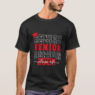 Senior 2024 Class Of 2024 Back To School Graduatio T-Shirt