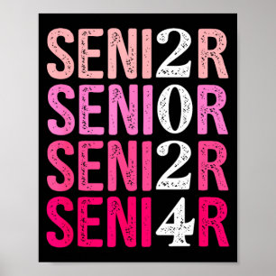 Senior 2024 class of 2024 for graduation high poster