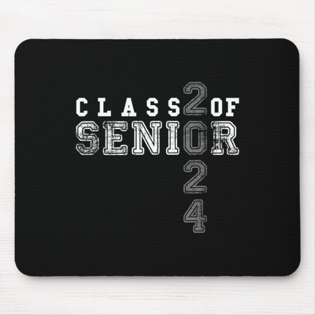 Senior 2024 Class Of 2024 Graduation  Mouse Mat (Front)