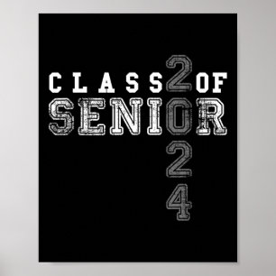 Senior 2024 Class Of 2024 Graduation Poster