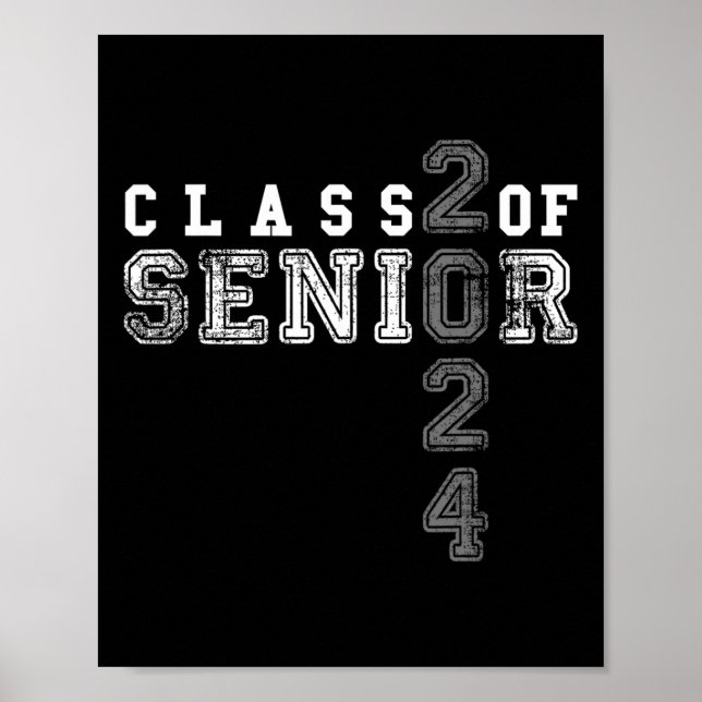 Senior 2024 Class Of 2024 Graduation  Poster (Front)
