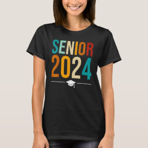Senior 2024 Colourful Class Of 2024 Graduation T-Shirt
