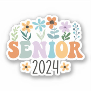 Senior 2024 Groovy Retro Class of 2024 Graduation