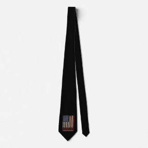Senior 2025 American Flag USA Graduation Class Of Tie