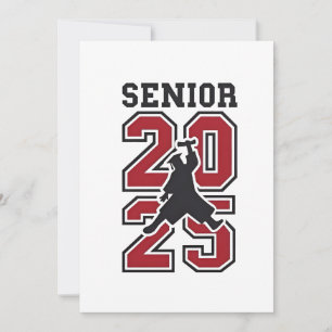 Senior 2025 Basketball Graduate Sport Holiday Card