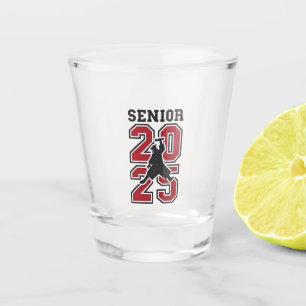 Senior 2025 Basketball Graduate Sport Shot Glass