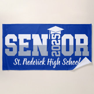 Senior 2025 Beach Towel  Any School Any Colours