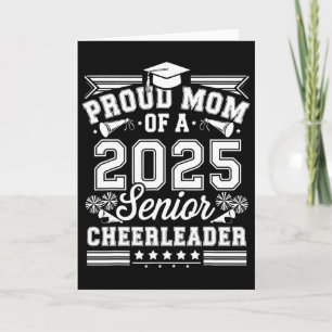 Senior 2025 Cheer Team Mum High School Graduation Card