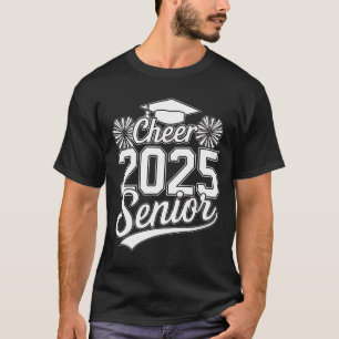 Senior 2025 Cheer Team Mum High School Graduation T-Shirt