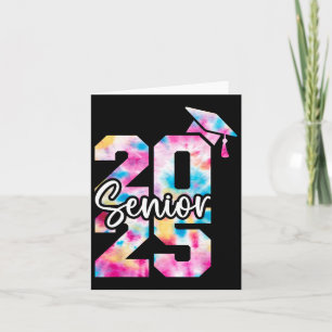 Senior 2025 Cl Of 2025 Tie Dye College High School Card
