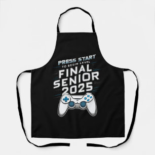 Senior 2025 Class of 2025 Gamer Video Games Apron