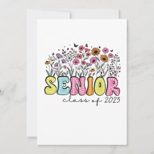 Senior 2025 Class of 2025 Spring Blossom Flowers  Invitation