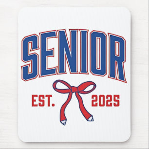 Senior 2025 Coquette Class of 2025 Pink Bows Mouse Mat